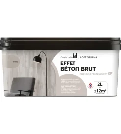 Initiatives Decoration Pitture Decorative|Vernice pittura decorativa loft original effetto cemento, colore tortora - 2 lt