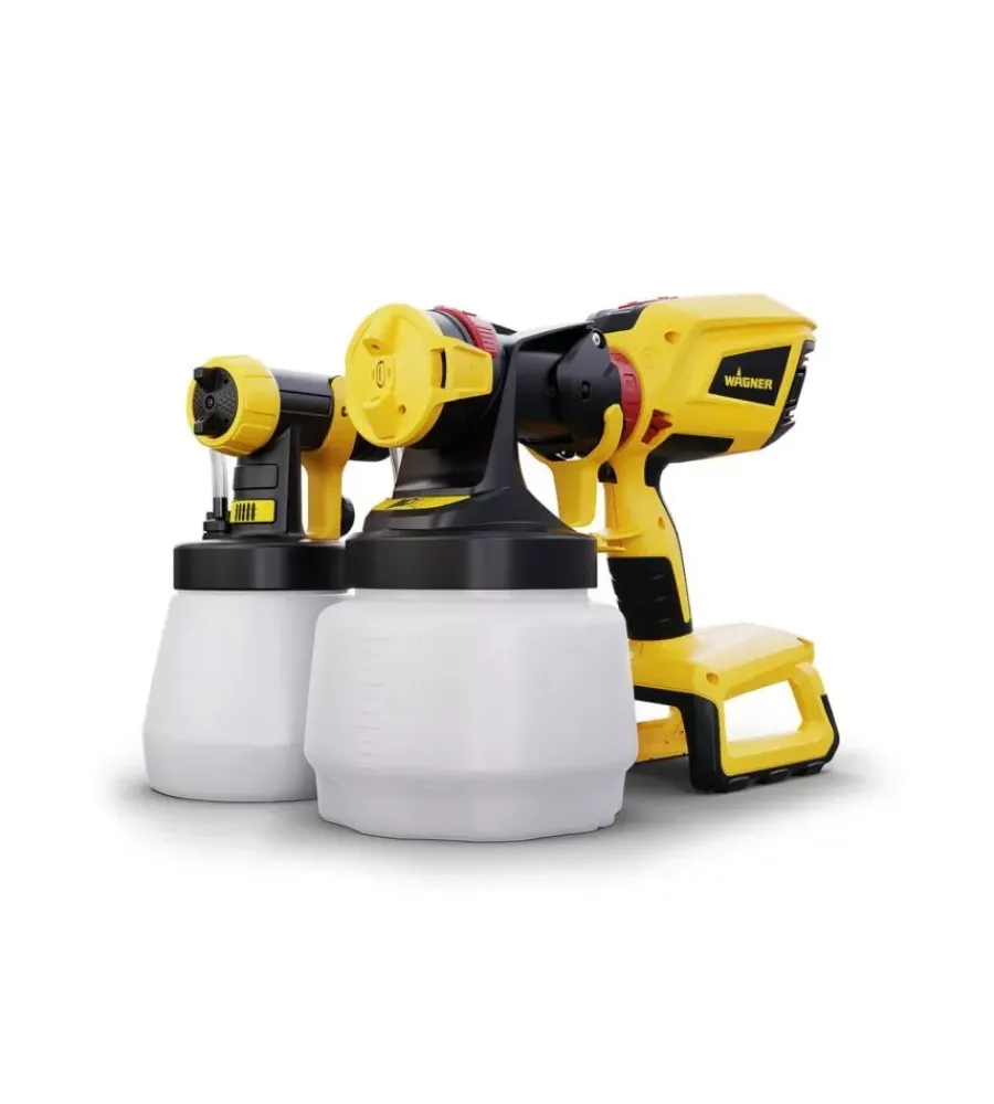 Wagner Pistole Per Verniciatura|Verniciatore a spruzzo a batteria "flexio w 600" 18 v solo corpo macchina