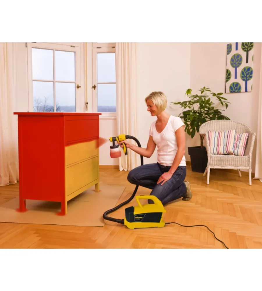 Verniciatore a spruzzo elettrico "flexio w 690" 630 w + prolunga 60 cm Pistole Per Verniciatura