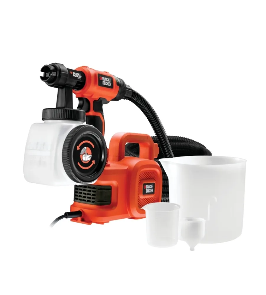 Pistole Per Verniciatura-Black+Decker Verniciatore a spruzzo elettrico black&decker "hvlp400" 450 w