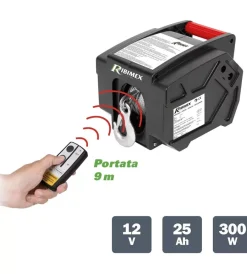 Ribimex Paranchi E Vericelli|Verricello elettrico telecomandato portata 5000 kg, 300 watt - .