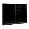 Online Vetrinetta espositore per collezionismo nero con ante in vetro temperato 80x11x60 cm Vetrine E Vetrinette