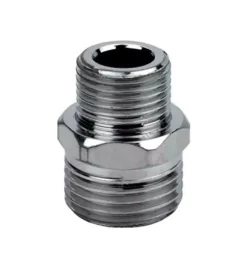 Tubi E Raccordi-Idro-Bric Vite doppia ridotta ottone cromato 1/2x3/4