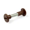 Hot Viti di collegamento - 54 - 60 mm. - marrone - 4 pz. Ferramenta Per Mobili E Infissi