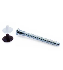 Best Viti di collegamento impronta esagonale + tappi - ø 7 x 38 mm. - 16 pz. Ferramenta Per Mobili E Infissi