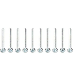 Cavi Elettrici E Relativi Accessori-Poly Pool Viti per scatola porta placca diametro 3,6x50 mm, 10 pezzi