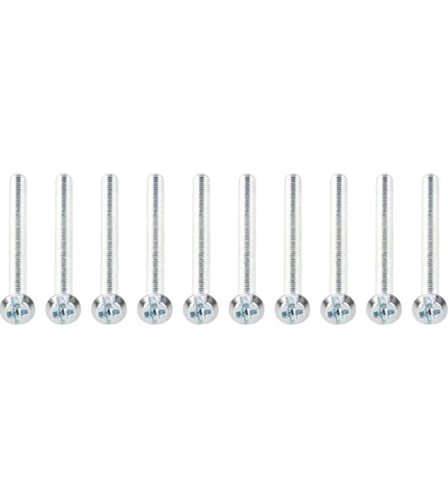 Cavi Elettrici E Relativi Accessori-Poly Pool Viti per scatola porta placca diametro 3,6x50 mm, 10 pezzi