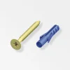 Ferramenta Per Mobili E Infissi-Alfer aluminium Viti 3x30 ottonato e tasselli  10 pz  ss
