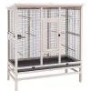 Ferplast Gabbie Per Uccelli|Voliera per uccelli "wilma" in legno, 131.5x67xh153 cm -