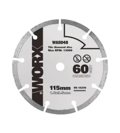 Clearance - disco da taglio diamantato 115mm "wa5048". Accessori Miniutensili