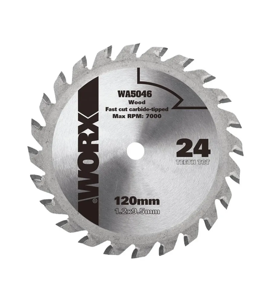 Worx Accessori Miniutensili|- disco da taglio per legno tct 24 denti 115mm "wa5046".