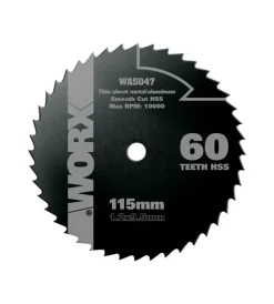 Accessori Miniutensili-Worx - disco da taglio universale hss 60 denti 115mm "wa5047".