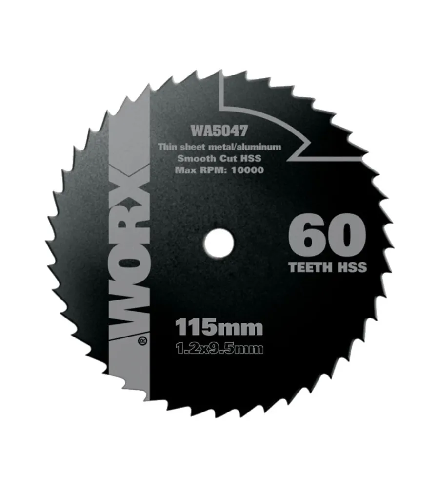 Accessori Miniutensili-Worx - disco da taglio universale hss 60 denti 115mm "wa5047".