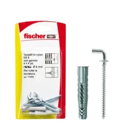 Fischer Sistemi Di Fissaggio|6x35 ux h k tasselli in nylon con gancio