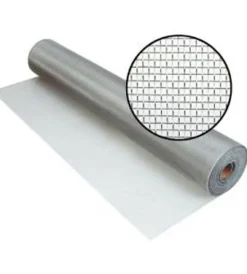 Tessile D'Arredo- Zanzariera a rotolo in alluminio grigio 120x250 cm