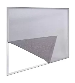 Tessile D'Arredo- Zanzariera adesiva grigia "ecco", 150 x 180 cm