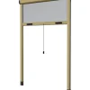 Tessile D'Arredo- Zanzariera avvolgibile per finestre bronzo con apertura verticale 130x150 cm