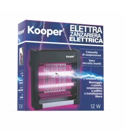 New Zanzariera elettrica kooper nera 12w Coltivazione E Cura