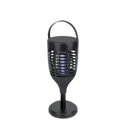 New Zanzariera elettrica solare ricaricabile vtac nero 1,3w Illuminazione Per Esterno