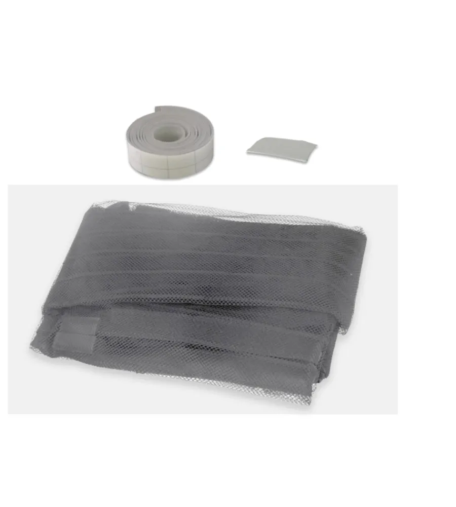 New Zanzariera magnetica a pannelli per finestre nera 150x180 cm Tessile D'Arredo