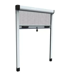Tessile D'Arredo- Zanzariera verticale avvolgibile "roto" bianco 160x170 cm