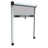 Tessile D'Arredo- Zanzariera verticale avvolgibile "roto" bianco 140x170 cm