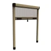 Clearance Zanzariera verticale avvolgibile "roto" bronzo 160x170 cm Tessile D'Arredo