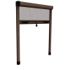 New Zanzariera verticale avvolgibile "roto" marrone 140x170 cm Tessile D'Arredo