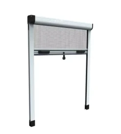Tessile D'Arredo|Zanzariera verticale avvolgibile "roto" bianco 80x170 cm