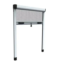 Tessile D'Arredo- Zanzariera verticale avvolgibile "roto" bianco 120x170 cm